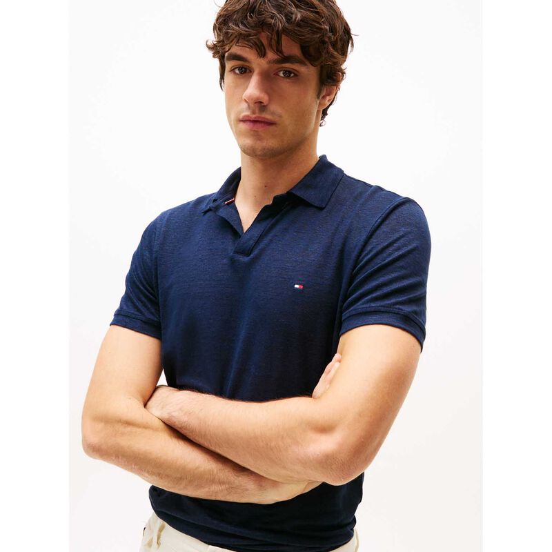 Tommy Hilfiger Regular Fit Linen Polo Shirt image number 2